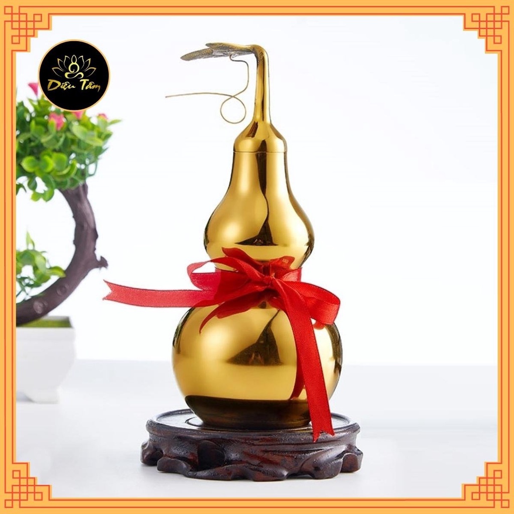 Hồ lô đồng, đồ phong thuỷ dùng để trang trí phòng khách, đồ thờ cúng thần tài thu hút phong thuỷ tài lộc