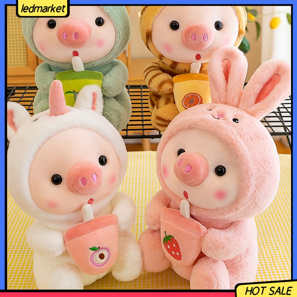 Gấu Bông Plush Đồ Chơi Thú Nhồi Bông Cotton PP Siêu Mềm Chống Phai Màu Hình Chú Heo Con Trong Nhà