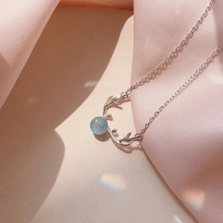 Vòng cổ Mặt Hình Hươu Một Sừng Thiết Kế Đơn Giản