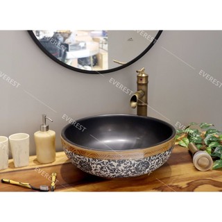 Chậu sứ mỹ thuật,chậu rửa mặt EV-CĐ04