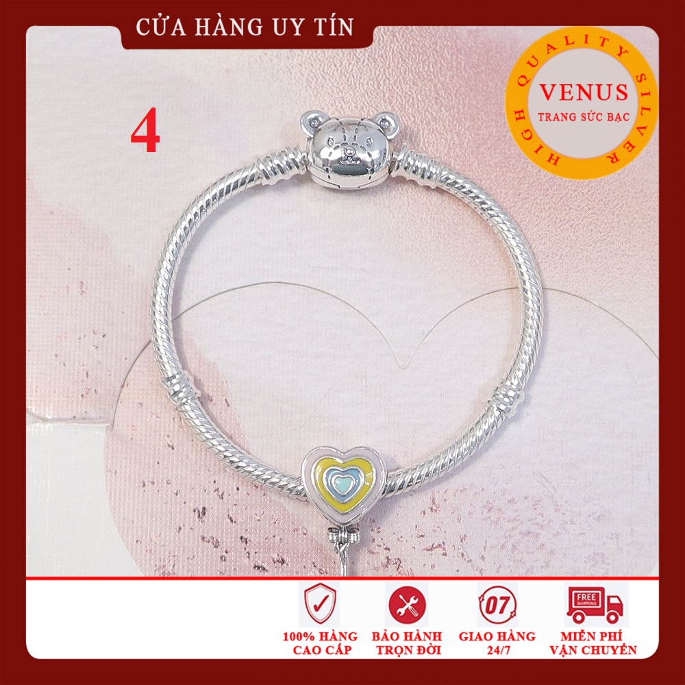 Bộ sưu tập vòng charm bạc 1 vòng 1 charm dành cho bé- Trang sức bạc Venus