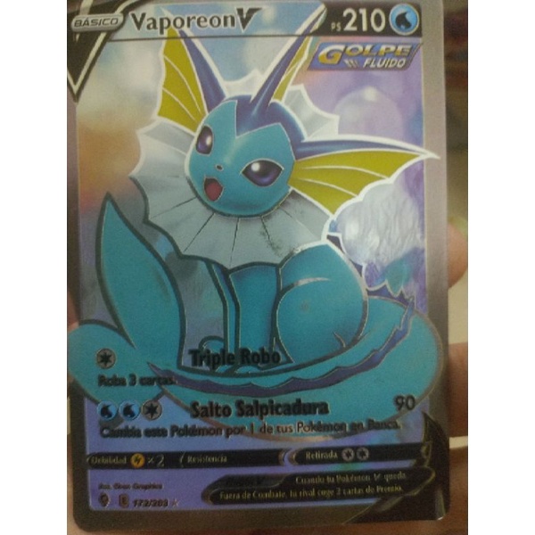 Thẻ bài Pokemon độc đáo thú vị không chính hãng V full art các dạng tiến hoá EEVEELUTIONS