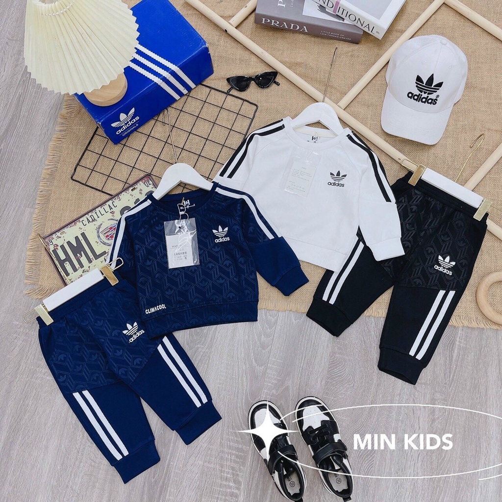 Bộ dài tay adidas cho bé trai từ 20-35kg, Bộ Thể thao bishop_kid