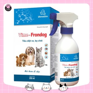 Thuốc xịt ve rận cho chó mèo VIME FRONDOG 250ML (VEMEDIM)