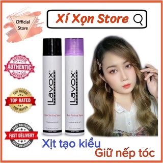 Keo xịt tạo kiểu & giữ nếp tóc lavox 420ml