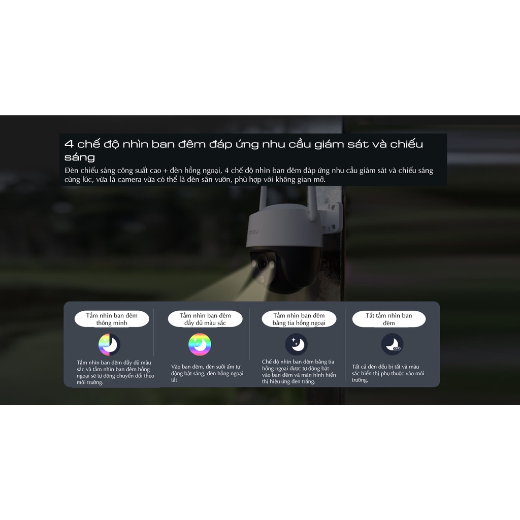 Camera IMOU Cruiser SE+ S21FEP -  Đàm Thoại Hai Chiều - Tích Hợp Còi Hú - Đèn Spotlight