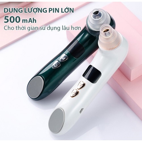 Máy hút mụn đầu đen kết hợp đầu tạo nhiệt nóng Nikio NK-220 - 6 đầu hút | OKbuy