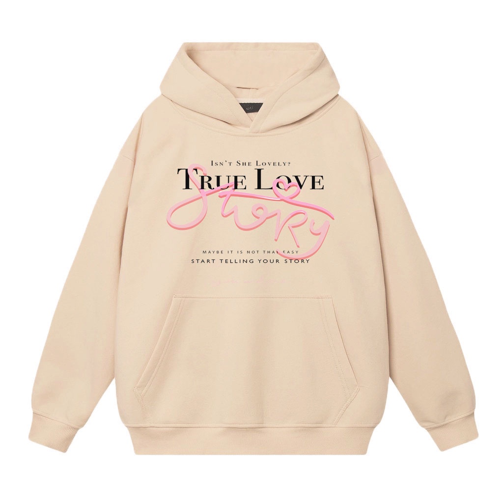 HOODIE TRUE LOVE ĐƠN GIẢN CỰC ĐẸP,CHẤT XỊN