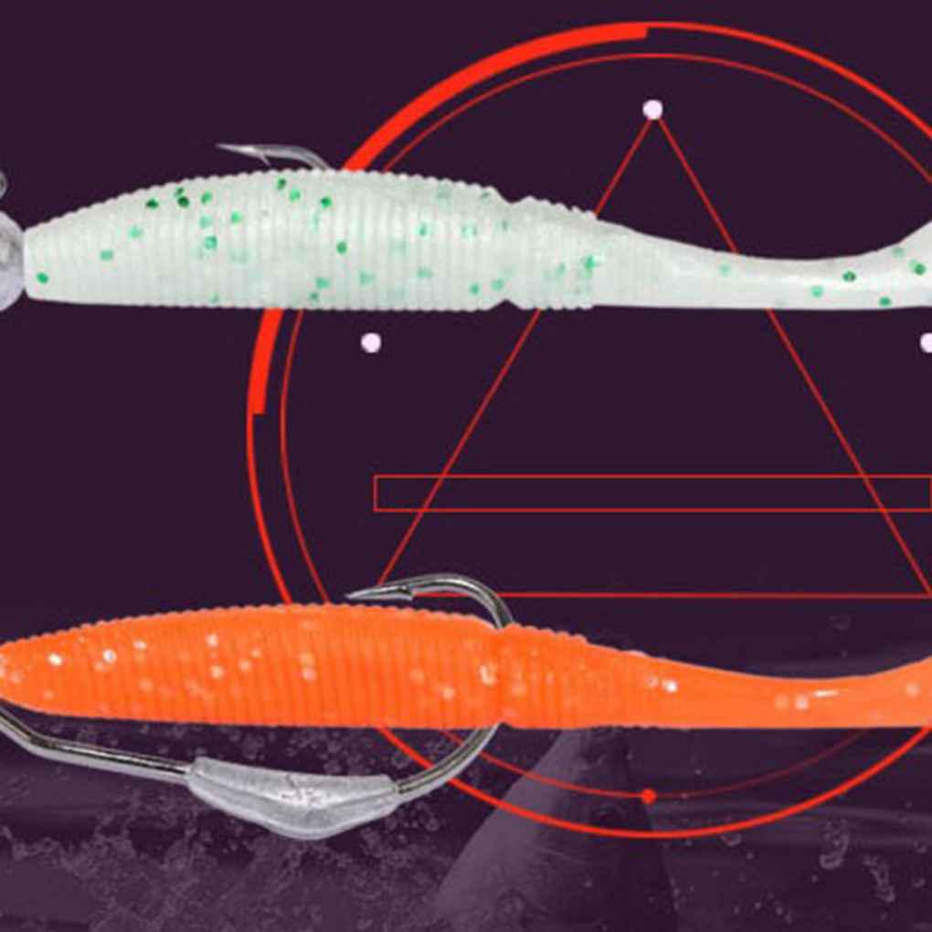 15 Mồi Giun Giả Câu Cá Phát Sáng 50mm / 1g