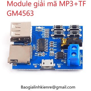 Module Giải Mã MP3+TF GM4563