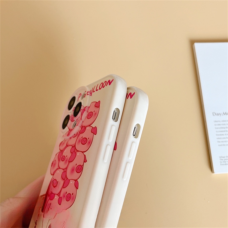 Ốp Điện Thoại Mềm Hình Heo Dễ Thương Cho Iphone6 6splus 7 7plus 8 8plus XR x xs 12 11 pro max plus 13 promax-5013