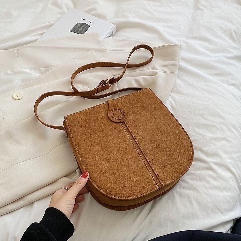 Túi Xách Da Lộn Phong Cách Retro Thời Trang Thu Đông Mới 2022 Dành Cho Nữ