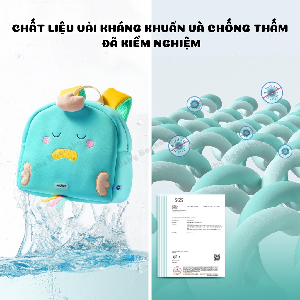 Balo Cặp Hình Thú 3D Cho Bé 3 - 6 Tuổi - Mideer Kid Backpack