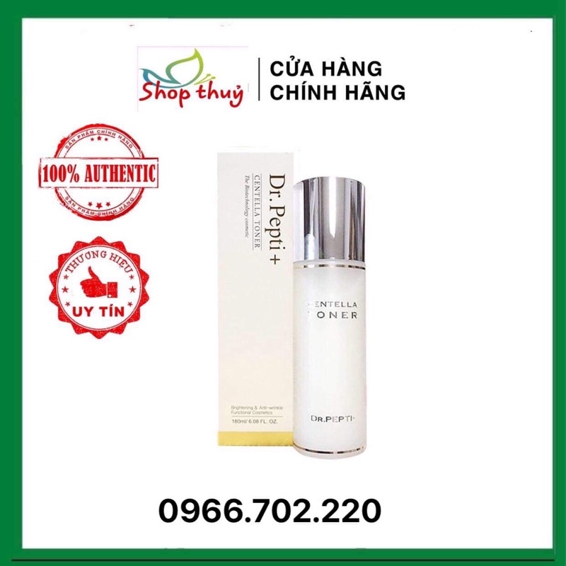 Nước Hoa hồng căng bóng da Dr.Pepti Centella Toner 180ml toner pepti Dr.Pepti