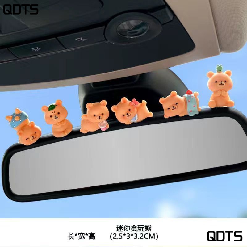 Gương Chiếu Hậu Họa Tiết Hoạt Hình Dễ Thương R0FD Trang Trí Nội Thất Xe Hơi