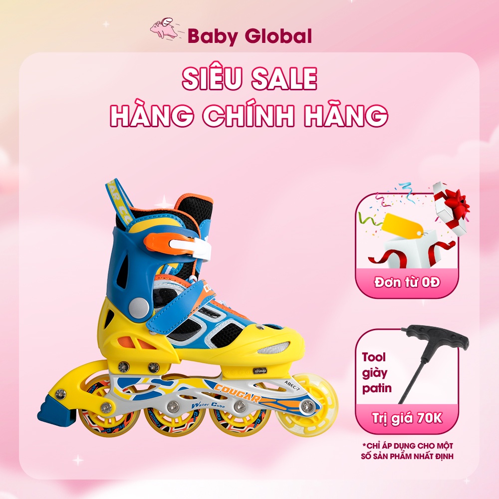 Giày patin trẻ em Cougar 835LSG, giày patin chính hãng