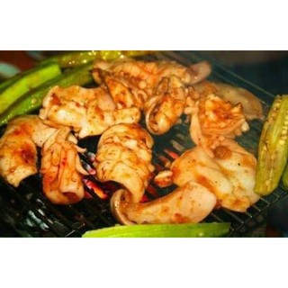 MỰC ỐNG ƯỚP SATE 500g. (giao hỏa tốc TPHCM)