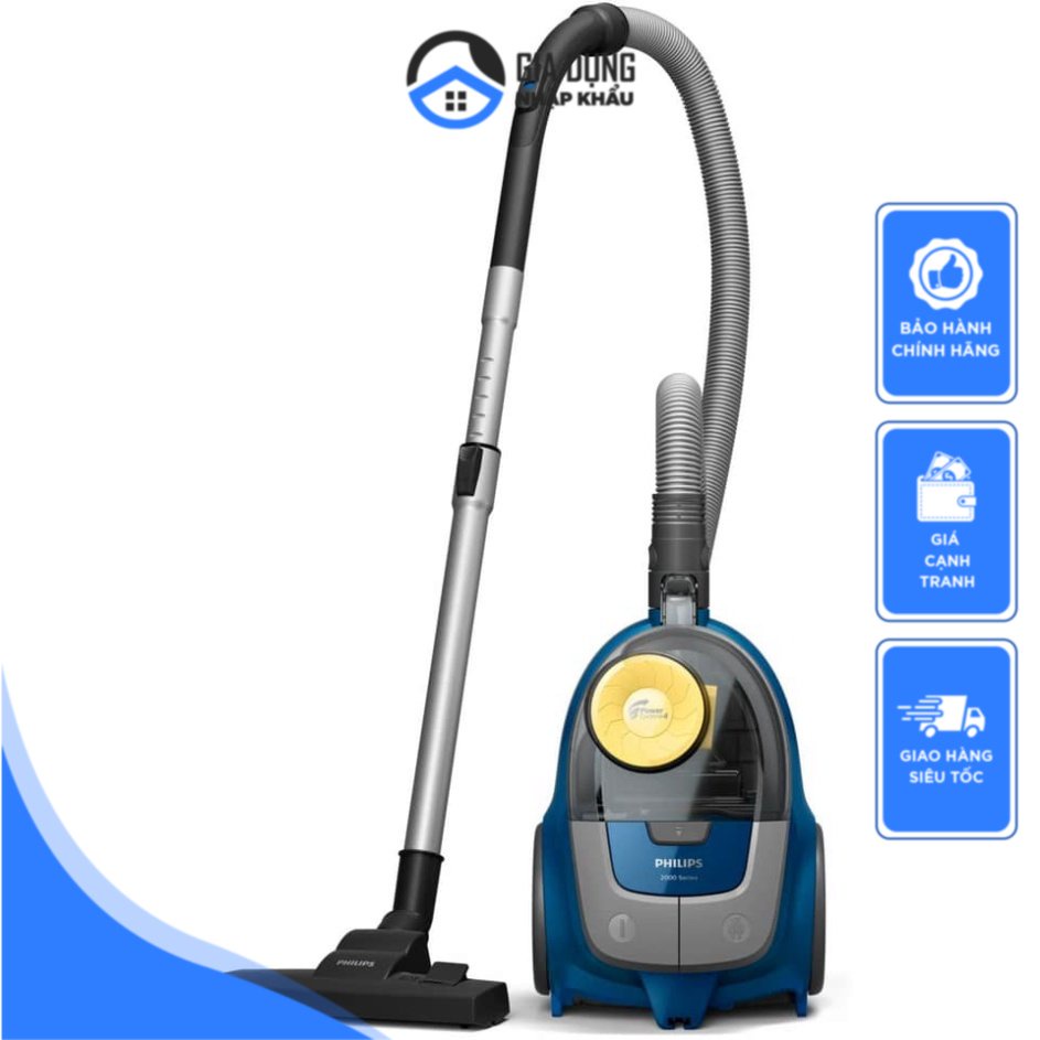 Máy Hút Bụi Philips XB2125/09, Không Túi, Hiệu Suất Cao, Loại Bỏ 99% Vi Khuẩn, Nhập Đức, BH 12 Tháng