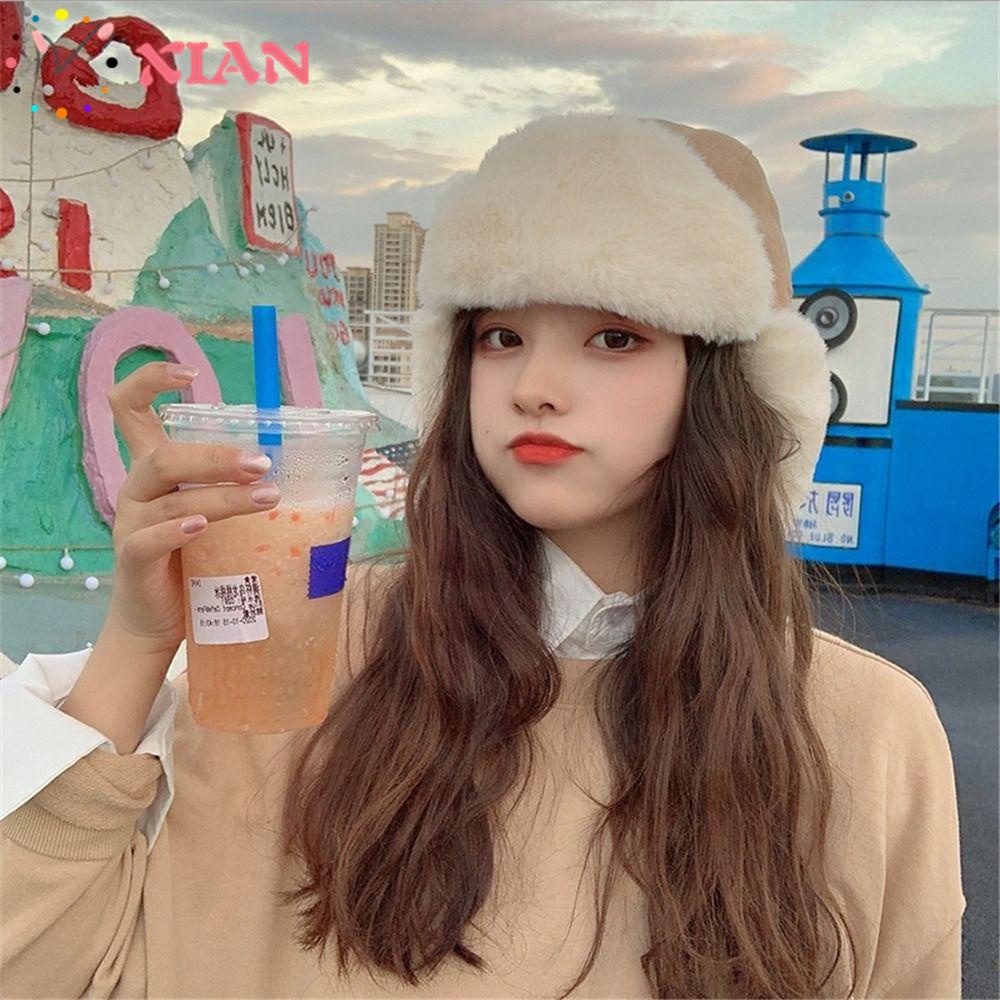 Mũ Bomber Giả Lông Thú Phong Cách Nga Cá Tính Cho Nam Và Nữ