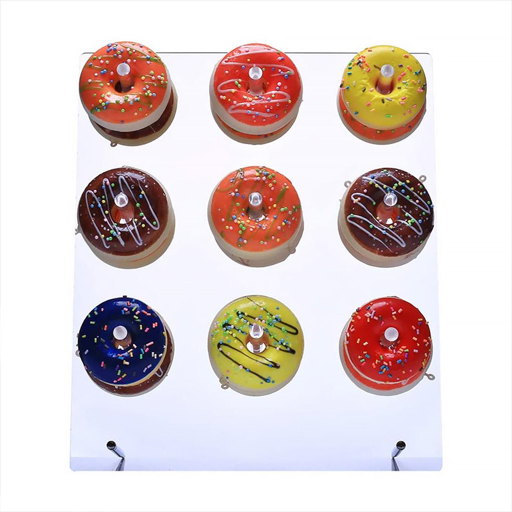 Giá Đỡ Trưng Bày Bánh Donut / Món Tráng Miệng Bằng Acrylic Trong Suốt Trang Trí Tiệc Cưới /