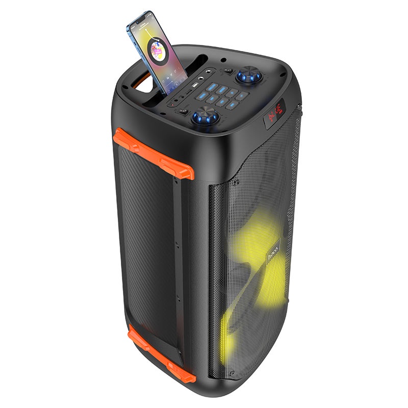 Loa bluetooth di động kèm 2 míc không dây có dây đeo Hoco BS53/hoco BS54