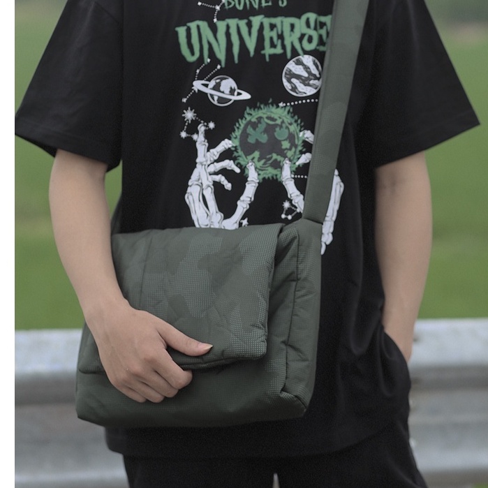 Túi đeo chéo localbrand unisex nam nữ,túi local brand chính hãng BONE Square Bag