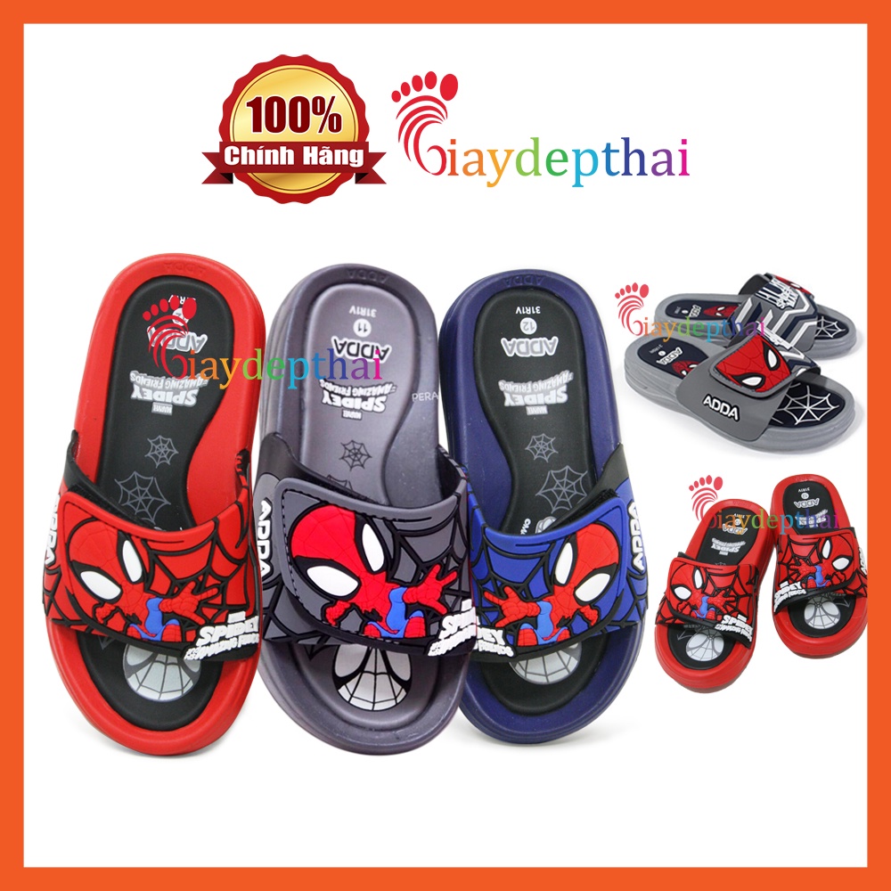Dép cho bé trai quai ngang siêu nhân người nhện 3D Thái Lan Adda 31R9Q/31R9R/31R1V