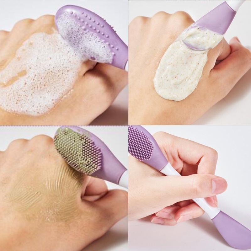 Cọ silicone Hai Đầu Dùng Để Quét Mặt Nạ diy Tiện Dụng