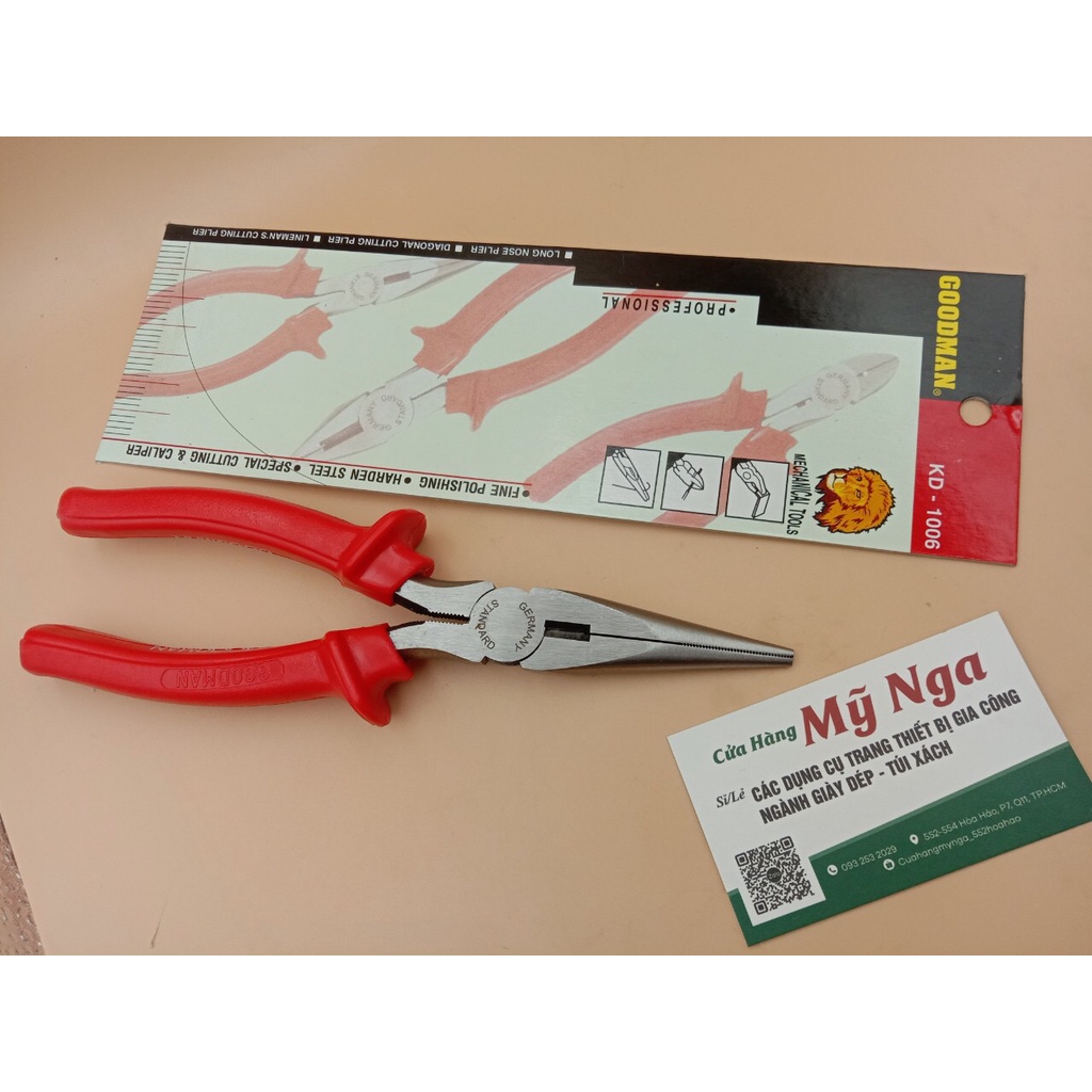 Kìm bằng - kìm cắt - kìm nhọn GOODMAN 8inch