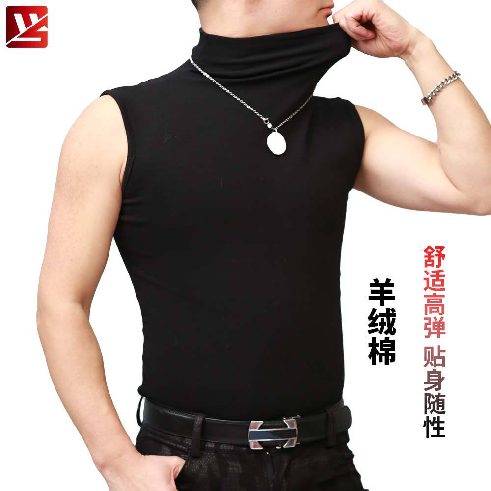 Áo Sát Nách Cổ Cao Chất Liệu Co Giãn Tốt Dáng Ôm Thời Trang Xuân Hè NB19 Quyến Rũ Cho Nam