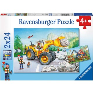Xếp hình puzzle diggers at work 2 bộ 24 mảnh ravensburger 078028