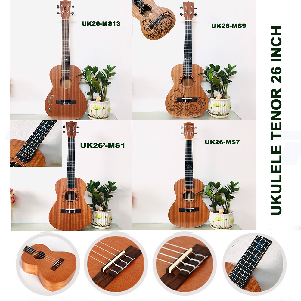  UKULELE TENOR 26' GỖ MAHOGANY