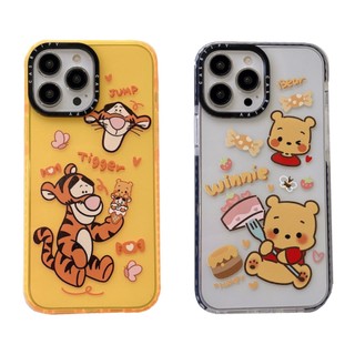 Ốp điện thoại trong suốt hoạt hình Disney Winnie the Pooh cho iPhone 17 16 15 14 13 12 Pro Max Plus Air