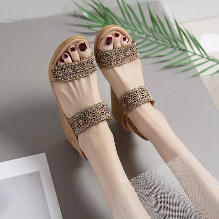 2022 giày sandal nữ đi mưa giày sandal nữ bigsize giày sandal nữ ulzzang giày sandal nữ ulzzang giày sandal nữ ulzzang Giày Sandal Cao Gót Đế Xuồng Một Dây Phong Cách Mới Mùa Hè 2022