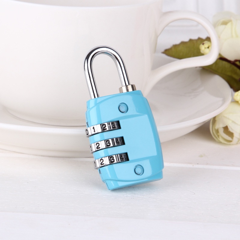 Ổ Khoá Số Mini Cho Vali/ Balo Du Lịch Màu Đen Tinh Tế Gọn Nhẹ - Shine House