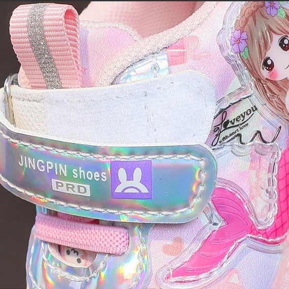 Giày thể thao Tiên Cá có đèn led cho bé gái công chúa êm chân chống trơn trượt (A20) Richkidsstore2021