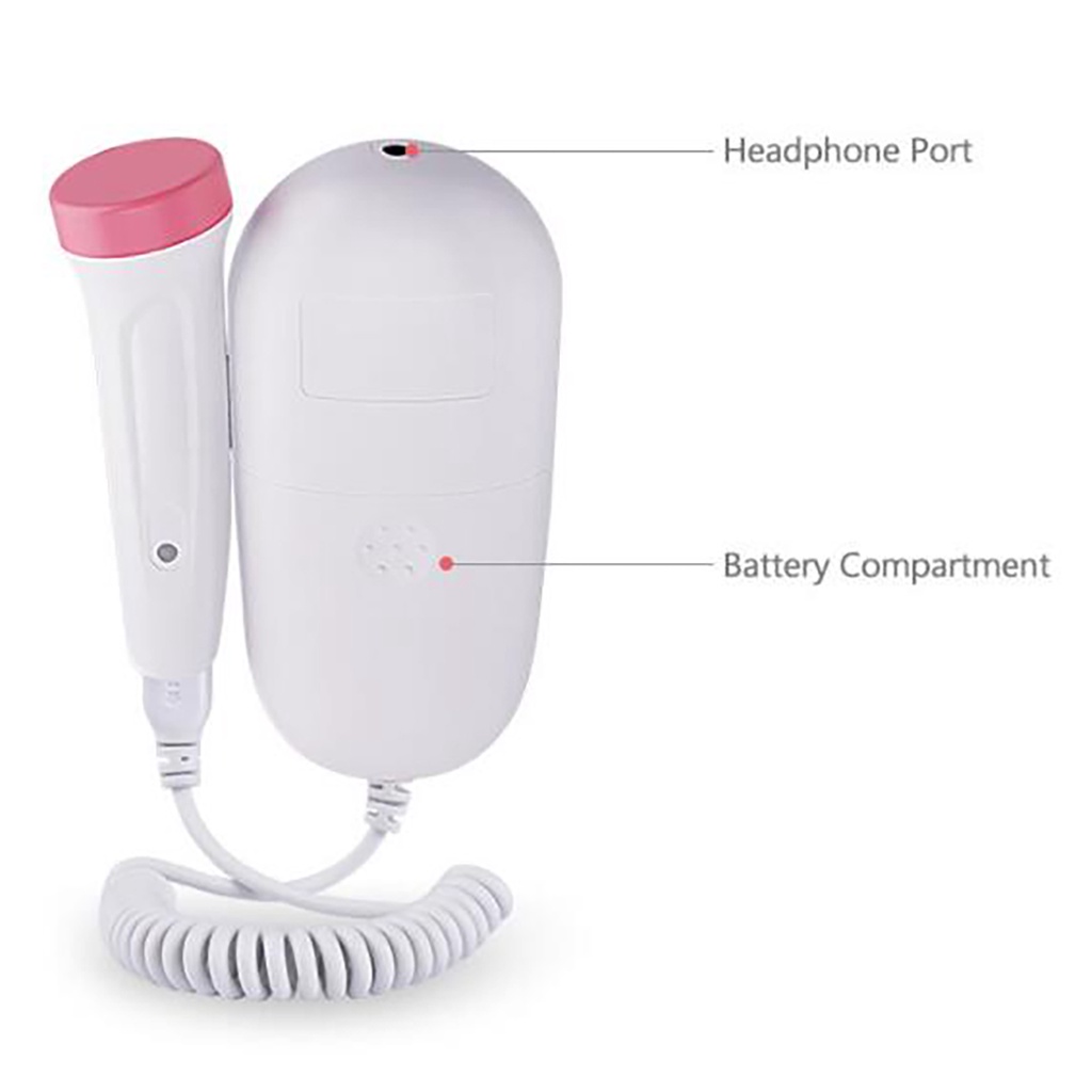 Máy đo nhịp tim thai nhi đầu dò 2.5MHz với màn hình LCD cho mẹ bầu