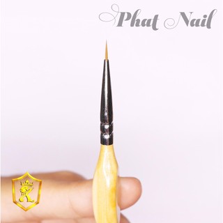 Cọ tán màu tán gel cán gỗ vàng siêu êm