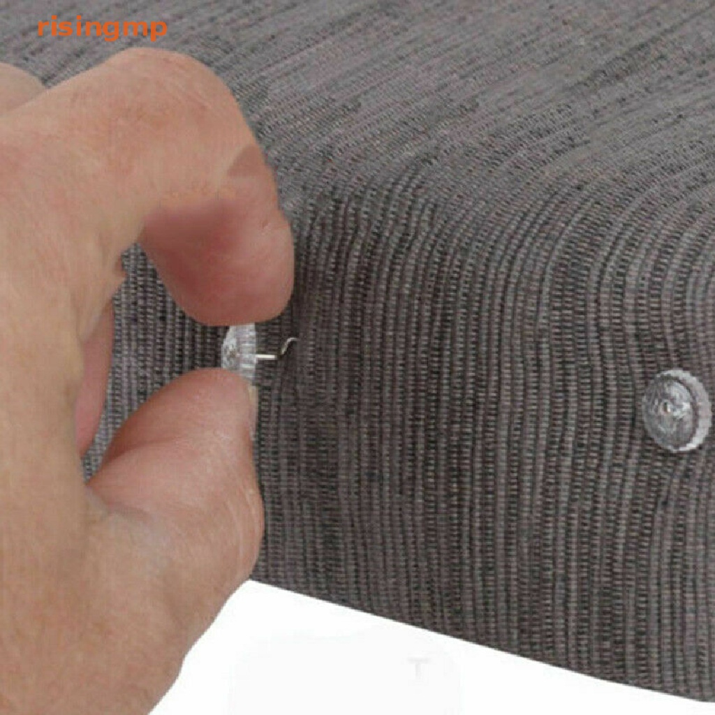 Bộ 50 Ghim Xoắn Trong Suốt Dùng Cho Ghế Sofa Xe Hơi Tiện Dụng