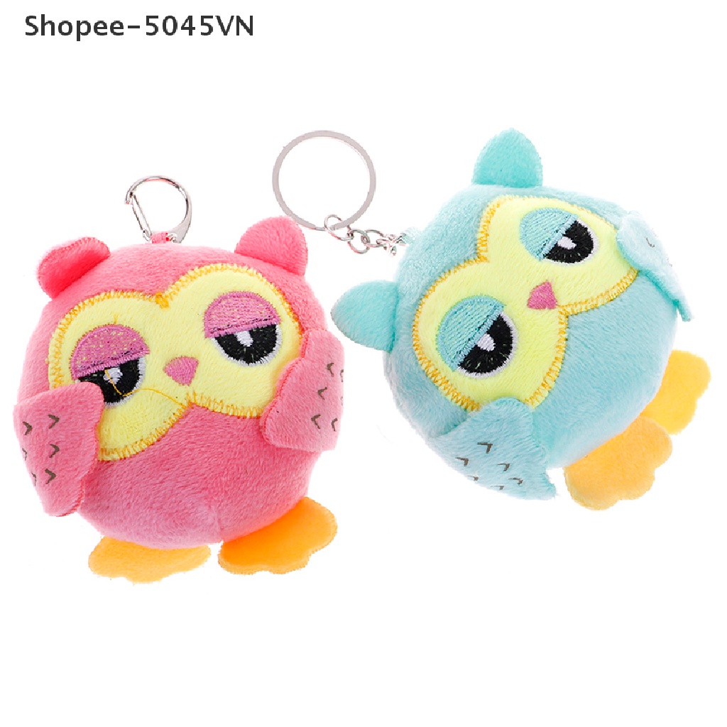 Móc Khóa Hình Cú Nhồi Bông 9Cm Dễ Thương