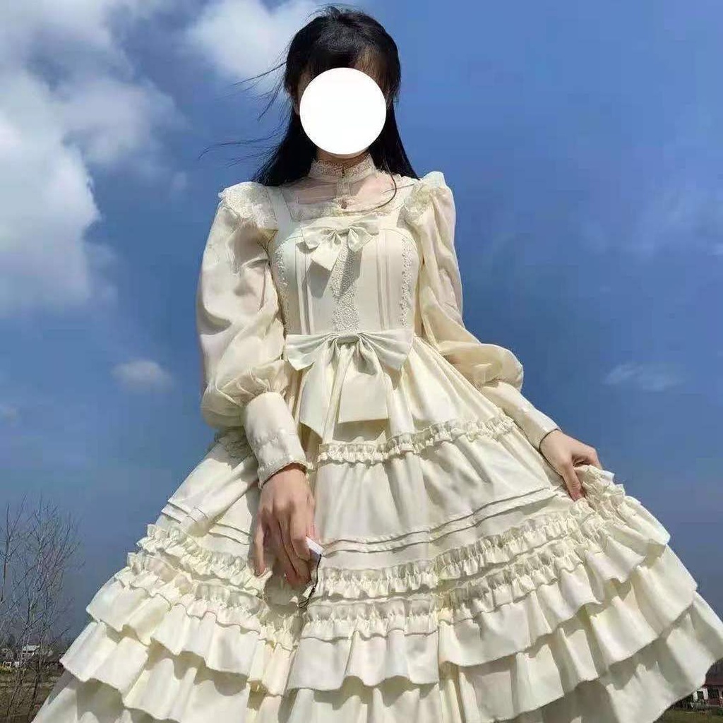 Đầm Lolita Hai Dây Kiểu Dáng Dễ Thương Xinh Xắn Dành Cho Nữ