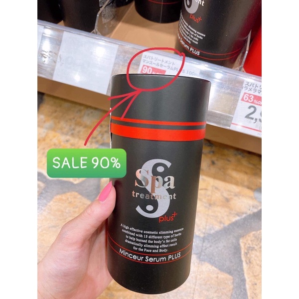 Tinh chất hỗ trợ giảm bép giúp thon gọn tức thì Spa Treatment Minceur Serum plus 100ml nhật bản