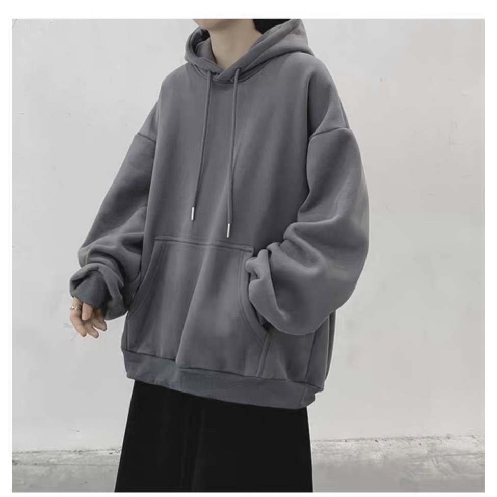 (HCM) ÁO NỈ HODDIES CỔ TRÙM SIÊU HOTTREND MÀU TRƠN DỄ PHỐI ĐỒ CHO CÁC BẠN TRẺ - THỜI TRANG GENZ KM STORE