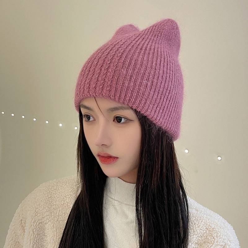 Mũ Len Dày Dặn Ấm Áp Thời Trang Cho Nữ