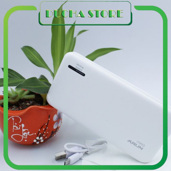 Pin Dự Phòng sạc dự phòng Arun Mini3 10.000 mAh Mõng Nhám chính hãng giá rẻ nhất