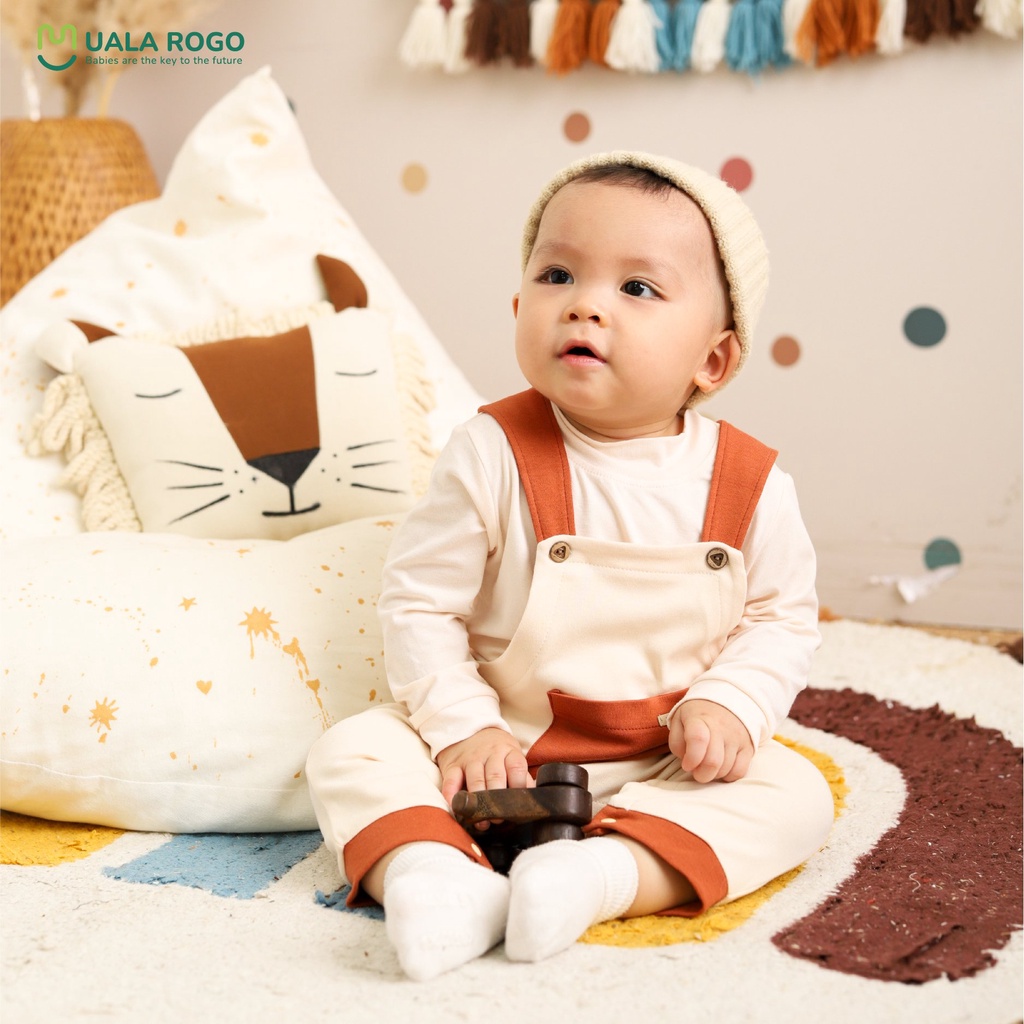 Bộ Yếm trần bông mặc thu đông cho bé - UR3002