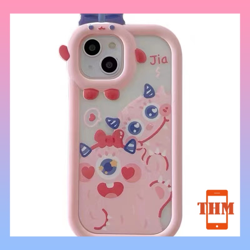Ốp Điện Thoại Con quái vật màu xanh hồng đáng yêu Cho Iphone 6 / 6S / 6splus / se / 7 / 7plus / 8 / 8plus / X / xs / xsmax / 11 / 12 / 13 / 14 / Plus / pro / pro max-5027