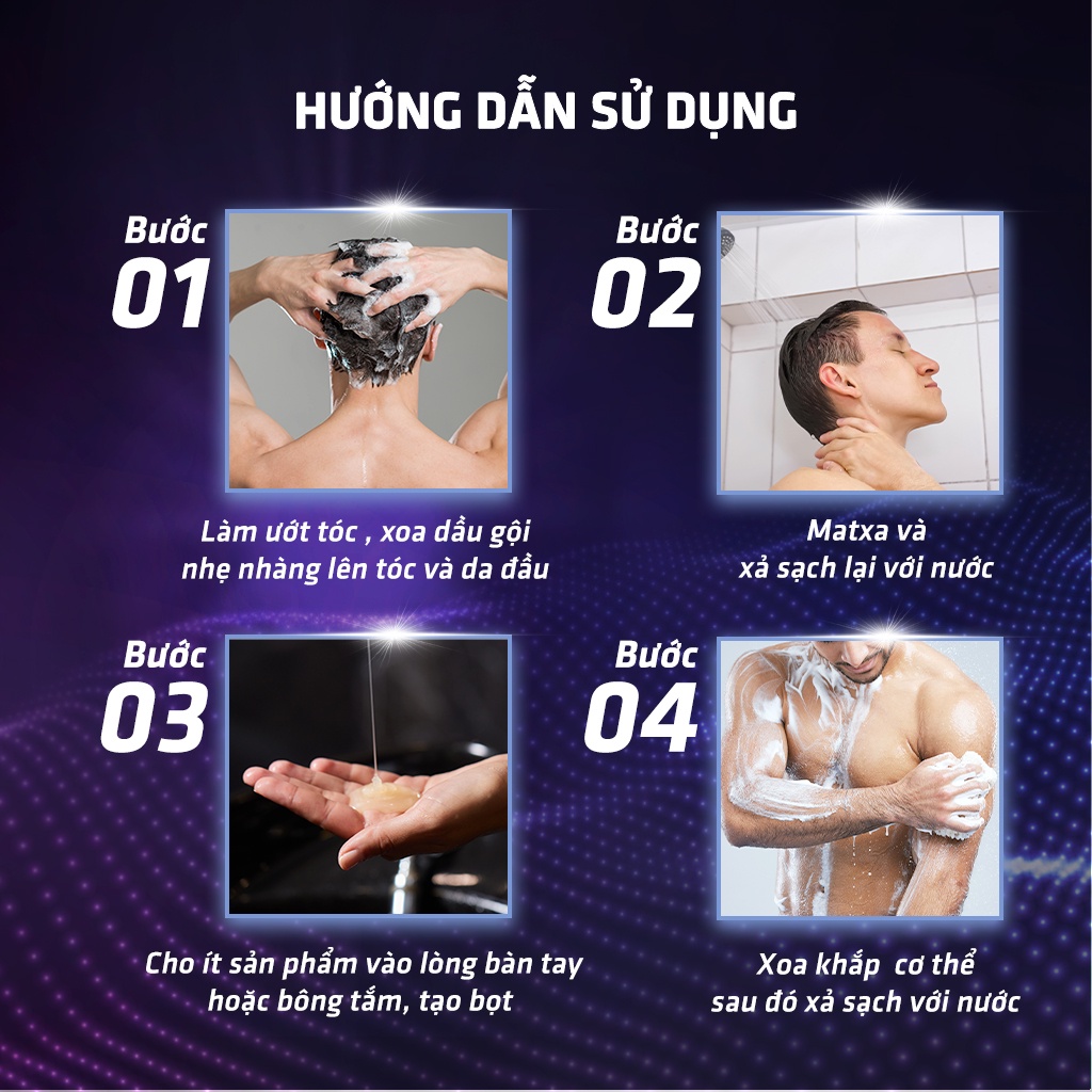 Sữa Tắm Gội Nam FELCE AZZURRA Hương Nước Hoa 2 In 1 Man Cổ Điển 250ml &amp; 400ml