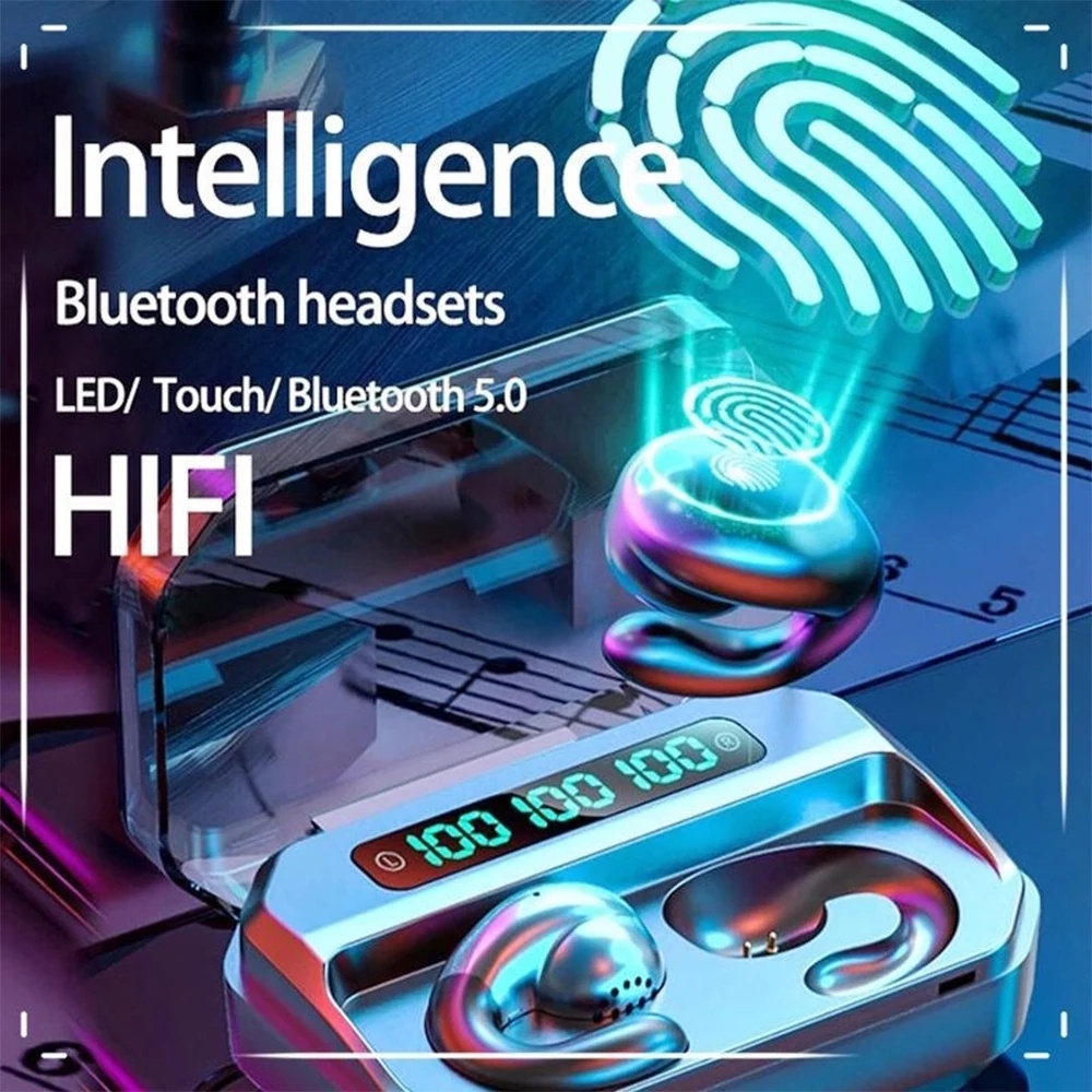 Tai Nghe Nhét Tai TZUZL S19 Bluetooth 5.0 Không Dây Âm Thanh Stereo HiFi Có Đèn LED Và Mic
