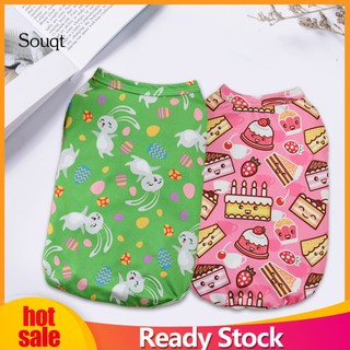 Áo Sát Nách In Họa Tiết Hoạt Hình Dễ Thương Thời Trang Cho Thú Cưng